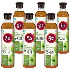 청정원 홍초 풋사과 900ml x 6개, 1개