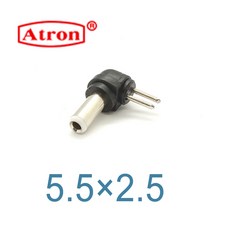 신형 어댑터 플러그 2핀 변환 젠더, 5.5x2.5mm, 1개