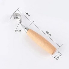 나무 조각 핸드 치즐 수공구 숟가락 칼 목공 스푼 키트 커터, 1개, 2.cutlass 1pc