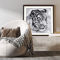 호랑이실십자수