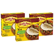 Old El Paso Soft Taco Dinner Kit 올드 엘 파소 또띠아 소프트 타코 디너킷 354g 3팩, 단일상품