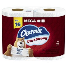 Charmin 울트라 스트롱 화장지 메가 롤 당 242장 243535, 968 sheet (Pack of 1), 4개