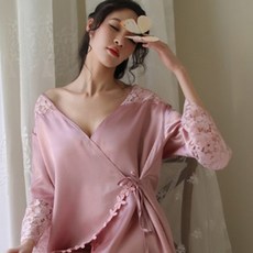 빅사이즈 가능한 새틴 가운슬립