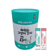 마마쇼 짜먹는 고양이 간식 참치+연어 15gx60개 대용량 고양이츄르 파우치, 마마쇼 짜먹는 고양이 간식 참치+연어 15gx60개 대