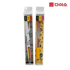 [다이소]3색볼펜(형광2블랙1)1000원-72726, 단일상품