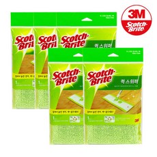 스카치브라이트 극세사 막대걸레용 청소포, 0 혼합컬러, 5개