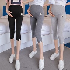 캣츠 임산부 7부 레깅스(M-XXL) 204837, 블랙L, 1개
