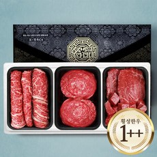투뿔 횡성한우 등심 불고기 국거리 한우 프리미엄 세트 1.2kg, 1개