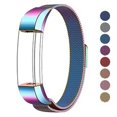 스마트밴드 fitbit alta/alta hr스마트와치 밴드 밀라노 리스 스테인리스 통기 자석흡인, C01-스몰사이즈 145-165밀리미터, T11-스펙트럼 플래시(밀라노 강력 자석흡인 밴드)