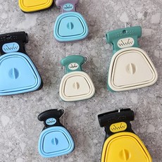 cocooning 행복한 산책 강아지 반려동물 뽑아쓰는 배변봉투 with 집게, 대 - 화이트블루