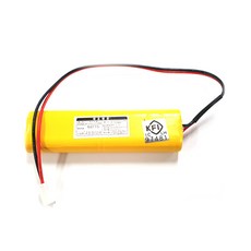 포레소 소방용 예비전원 DC 4.8V 2+2 600mah 수신기 비상구 유도등 배터리 1타입, 1개