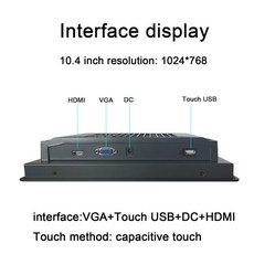 터치모니터 10 12 15 용량 성 터치 스크린 17 인치 산업용 디스플레이 화면한 완전 밀폐형 미니 모니터 HDMI 인터페이스