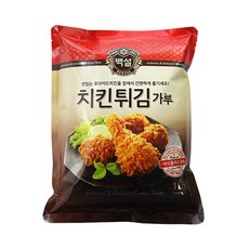 [루카ss] 백설 치킨튀김가루1kg 10개(1박스) 튀김가루 백설튀김가루 백설 치킨튀김가루 식자재, ★상품선택★