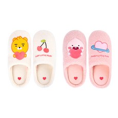 카카오프렌즈 리틀프렌즈 뽀글이 거실화 슬리퍼