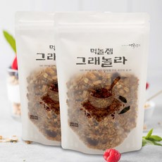 먹놀잼 수제 그래놀라 세트 국내산 유기농 귀리