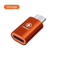 USB C 라이트닝 어댑터 고속 충전 수 타입 암 15 프로 맥스 OTG 커넥터, 04 1Pcs Orange, 1개