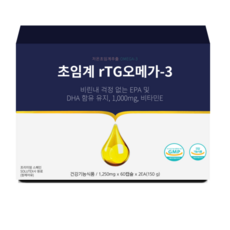 (약국정품) 비타민하우스 초임계 알티지 오메가3 1250mg x 60캡슐 x 2상자 (4개월분), 4개, 60정