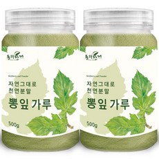 동의한재 국산 100% 뽕잎 가루 분말, 500g, 2개