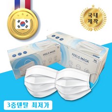 필스 3중일회용마스크 대형 화이트 100매(2박스), 1개
