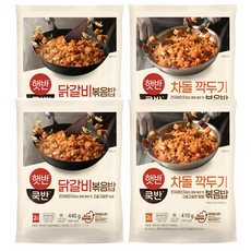 (냉동)비비고 차돌깍두기볶음밥410gx2개+닭갈비볶음밥440gx2개, 1세트