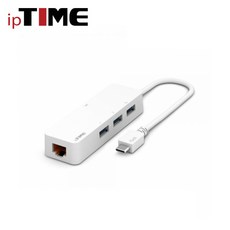 [IPTIME] 아이피타임 USB-C 기가비트 랜카드 허브 U1003C, 1개