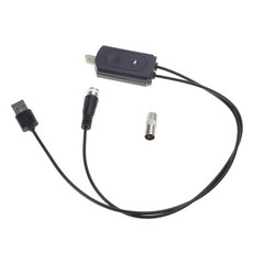 스마트 HDTV를 위한 디지털 실내 TV 안테나 앰프 25dB LNA 75 ω 임피던스 획득, 검은색
