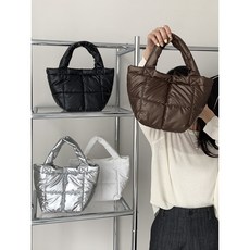  제이모먼트 미니패딩 퀼팅 토트백 구름백 핸드백 가방 여성