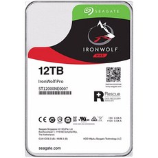 Seagate Ironwf Pro 내부 NAS HDD ST12000NE0007 12TB 7200 RPM SATA III 3.5 치 - 12tb하드디스크