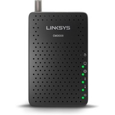Comcast Xfinity 타임워너 케이블 차터 콕스 케이블비전 등이 포함된 Linksys DOCSIS 3.0 8x4 모뎀 인증 CM3008 갱신, 1개