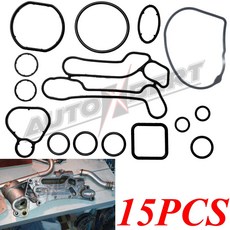 냉각 시스템 씰 오일 쿨러 가스켓 씰 Chevy Aveo Cruze 용 Opel Vauxhall Zafira Vectra Meriva 55354071 1.6L 1.8L 부품, 15개