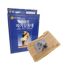 바이오 자기 요통대/허리보호대/자기발생/공용/cs-109, 베이지-XXL, 1개