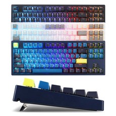 COX 엔데버 텐키리스 RGB PBT 방수 게이밍 키보드, 엔데버 50g, 블랙