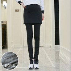 마더라이크 JS 소프트 기모 3부 치마레깅스