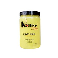 Kalive2style 32oz 남성용 헤어 스타일링 젤 올 데이 샤인과 상쾌한 향기 무향 무 알코올 남성용 스트, One Color_One Size, One Color_One Size, 상세 설명 참조0