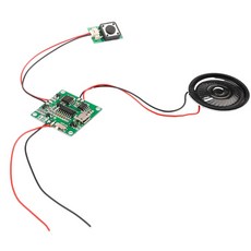 모듈이있는 감도/버튼 조정 수동 Usb 가능한 메모리 Micro 인사말 8M 모듈 볼륨 교체 스피커 사운드 카드 Diy, 1) Button style, 1개