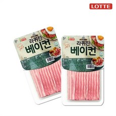 베스트식품 롯데 롯데햄 라퀴진 베이컨 85g 10개, 100g