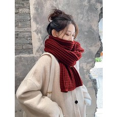 고비캐시미어체크머플러