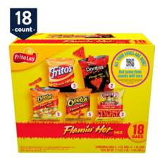 프리토레이 플레이밍 핫 모음 18개 Frito-Lay Flamin' Hot Mix Variety Snack Pack 18ct, 10626220001