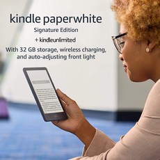 킨들 페이퍼화이트 시그니처 에디션 Kindle Paperwhite 32GB 6.8인치 디스플레이, 청색, 광고 없음