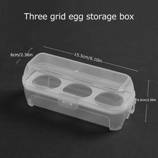 휴대용 계란 상자 충격 방지 정리함 용기 낙하 냉장고 케이스 주방 보관 및 정리정돈 6 그리드, B.1pc, 1개