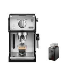 드롱기 반자동 에스프레소 커피머신 ECP35.31+커피그라인더 홈까페, 드롱기 반자동 에스프레소 커피머신+커피그라인더