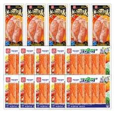 [팔도맛쟁이] 한성 크래미H 90g 10 + 몬스터크랩 72g 5, 1세트, 1.26kg