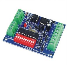 Uadme DMX512 컨트롤러 LED 디코더 DC5V 24V 4채널 DMX 보드 RGB 램프 통합 변경 모드 채널당 출력 5A