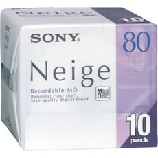 Sony SONY MD80 Minidisc Neige 80 Minute Pack 10, 상세내용참조