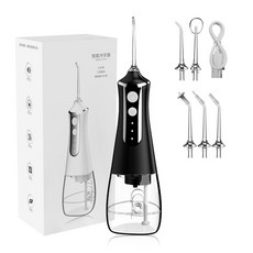 구강세정기 물치실 샤오미 치과 구강 치아 클리너용 워터 플로서 스레드 치실 제트, 2.Black