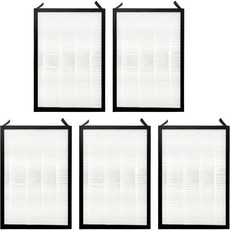 Fette Filter 페트 필터 - 고효율 활성탄으로 교체 가능한 공기청정기 + 트루 헤파 콤보로 뉴웨이브 옥시퓨어 공기청정기와 호환 가능 5입 팩, 5 독일직구