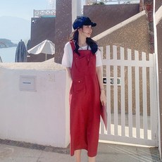 멜빵 슬림 여성 점프수트 원피스 오버롤 스트릿패션