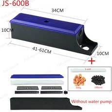 어항 수족관 3 인 1 필터 박스 상단 정수기 순환 워터 펌프, 05 JS-600B a set, 02 EU adapter plug