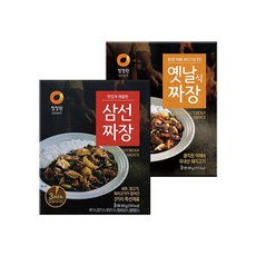 청정원 즉석짜장 삼선짜장 180g*5개 + 옛날짜장 180g*5개 (총 10개), 10개 - 위드잇짜장