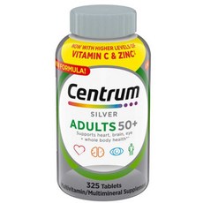 Optimum Nutrition 종합비타민 눈 건강영양제 Centrum Silver Adults 50+ 325 태블릿-55082, 1개, 325정